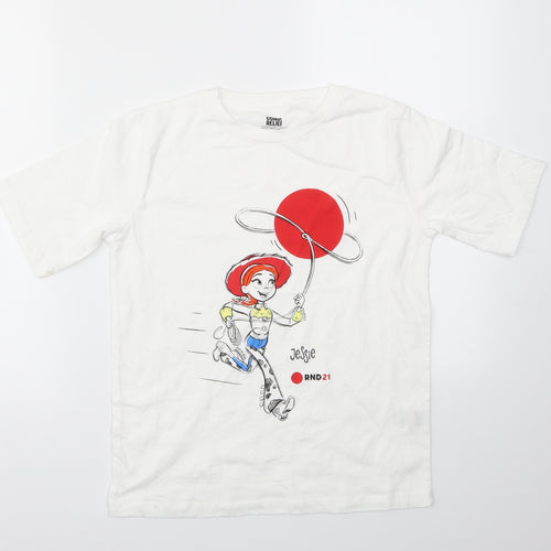 COMI RELIFE  Boys White   Basic T-Shirt Size 11-12 Years