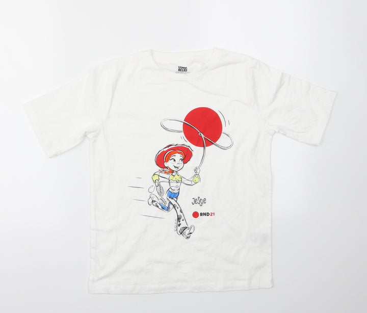 COMI RELIFE  Boys White   Basic T-Shirt Size 11-12 Years