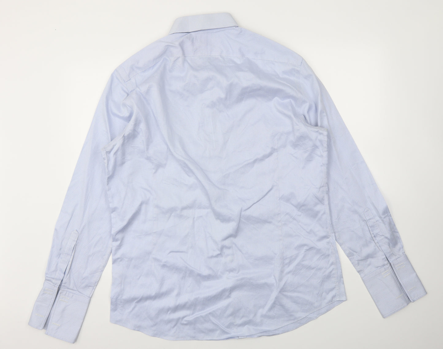 Charles Tyrwhitt Mens Blue    Dress Shirt Size 17.5