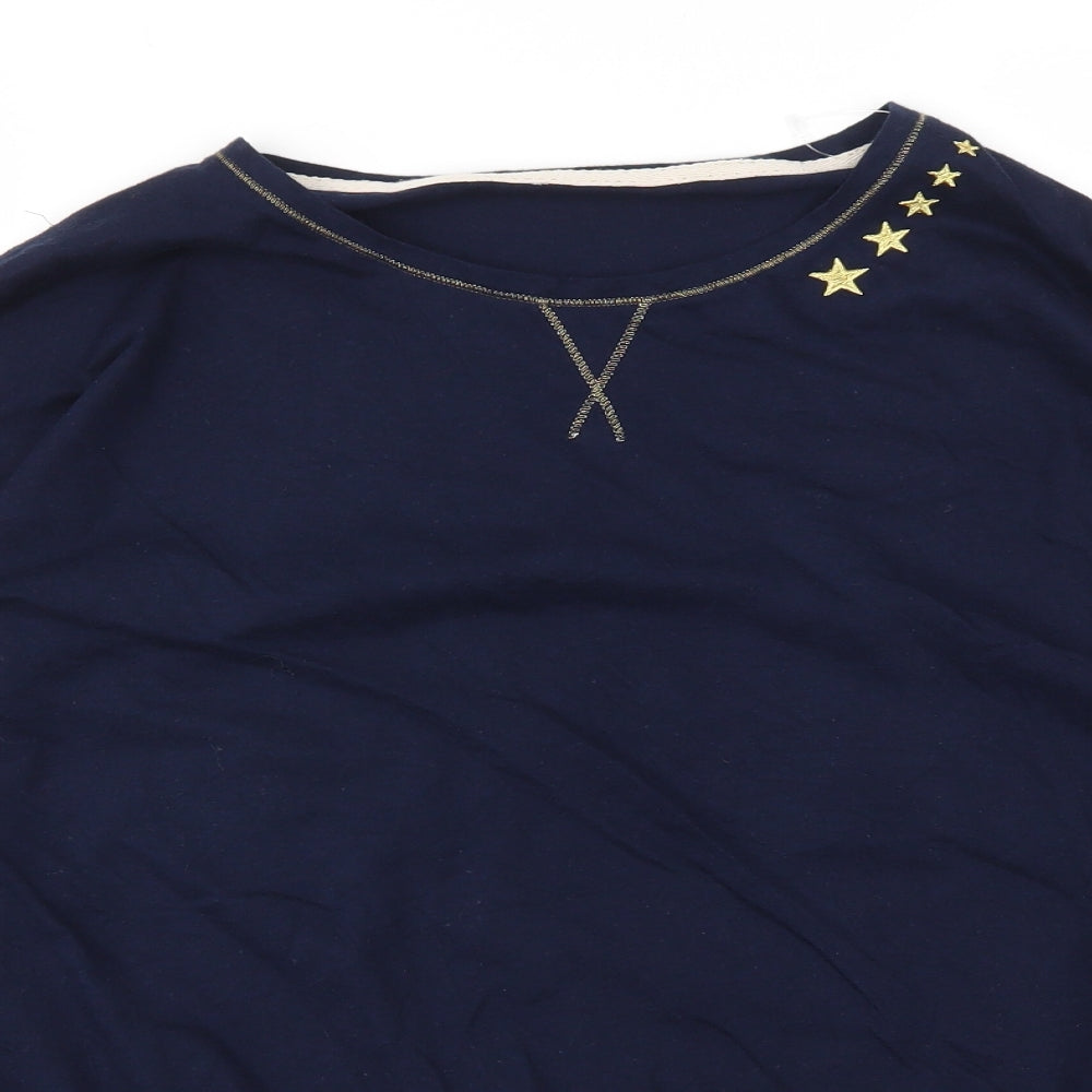 M&S Womens Blue   Basic T-Shirt Size 16