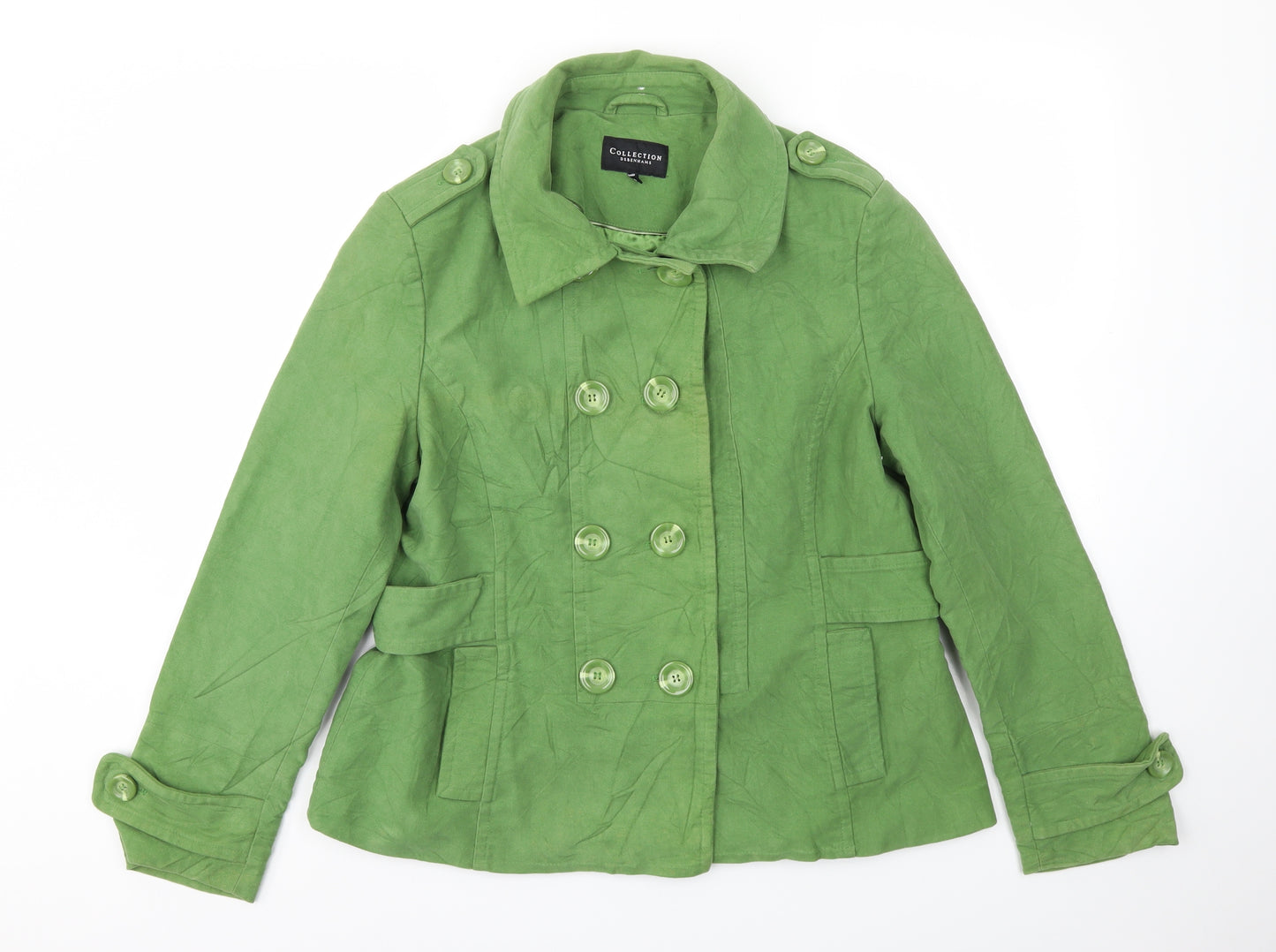 Debenhams Womens Green   Jacket Coat Size 16