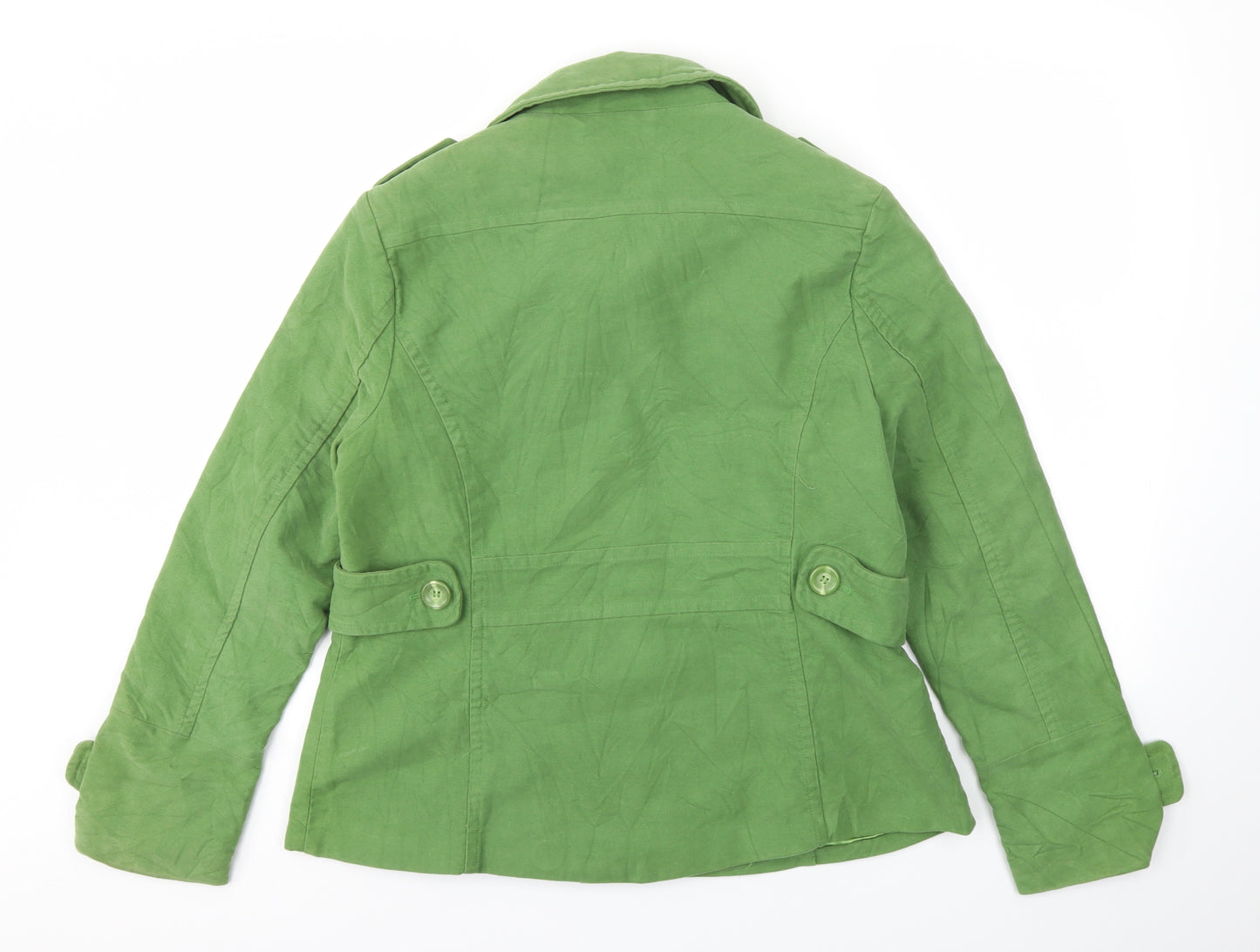 Debenhams Womens Green   Jacket Coat Size 16
