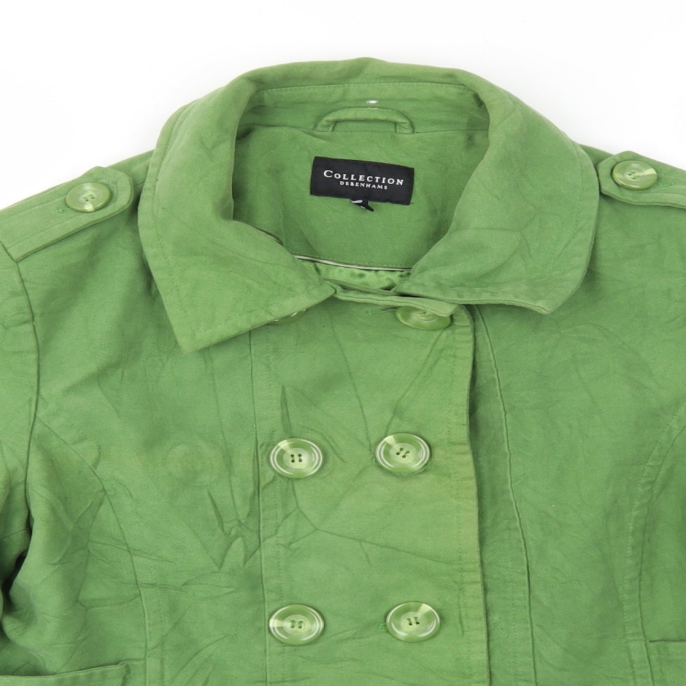 Debenhams Womens Green   Jacket Coat Size 16
