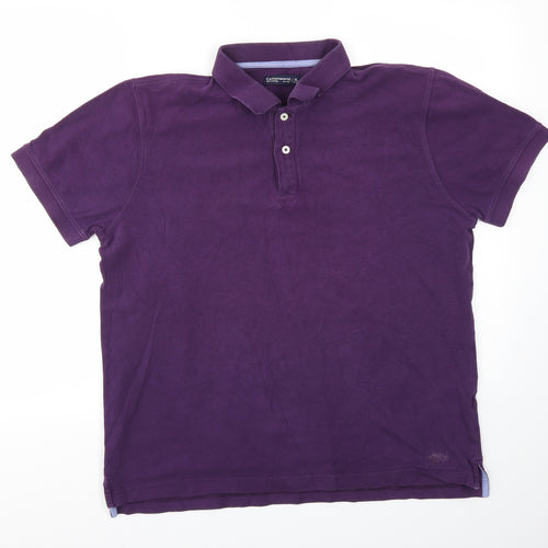 Cottonworld Womens Purple   Basic T-Shirt Size XL