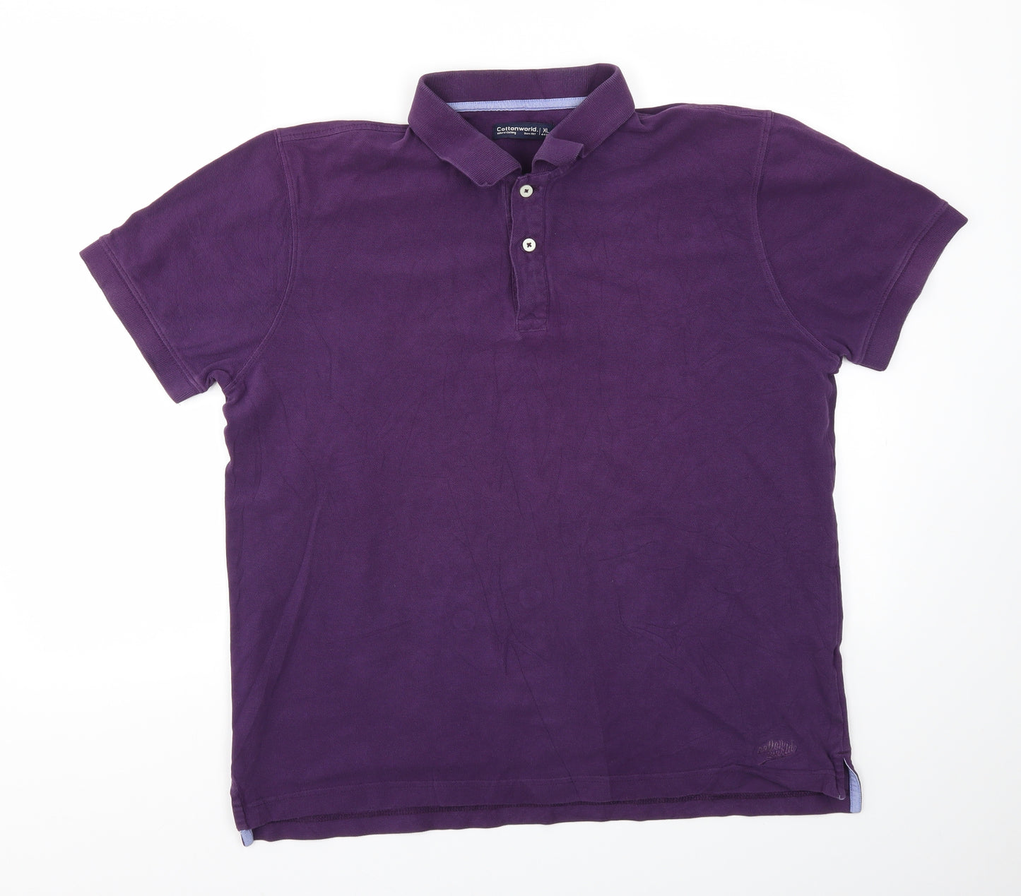 Cottonworld Womens Purple   Basic T-Shirt Size XL