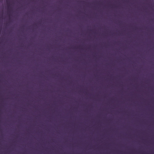 Cottonworld Womens Purple   Basic T-Shirt Size XL