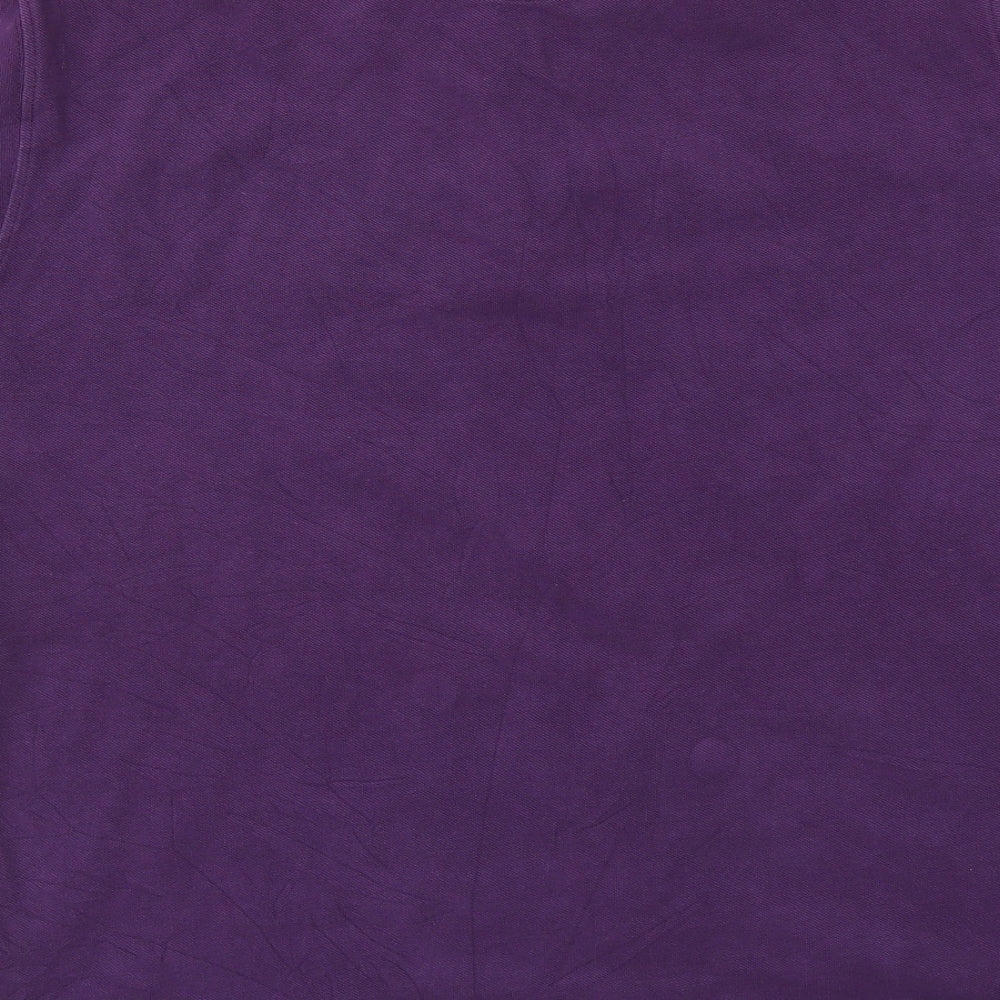 Cottonworld Womens Purple   Basic T-Shirt Size XL