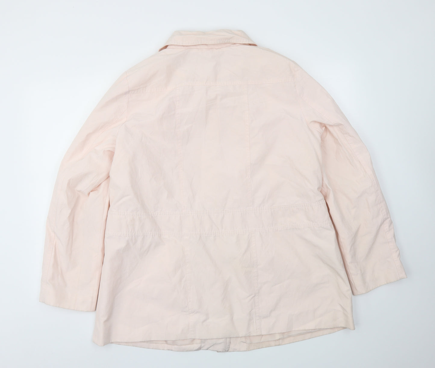 ANNE WEYBURN Womens Pink   Jacket Coat Size 18