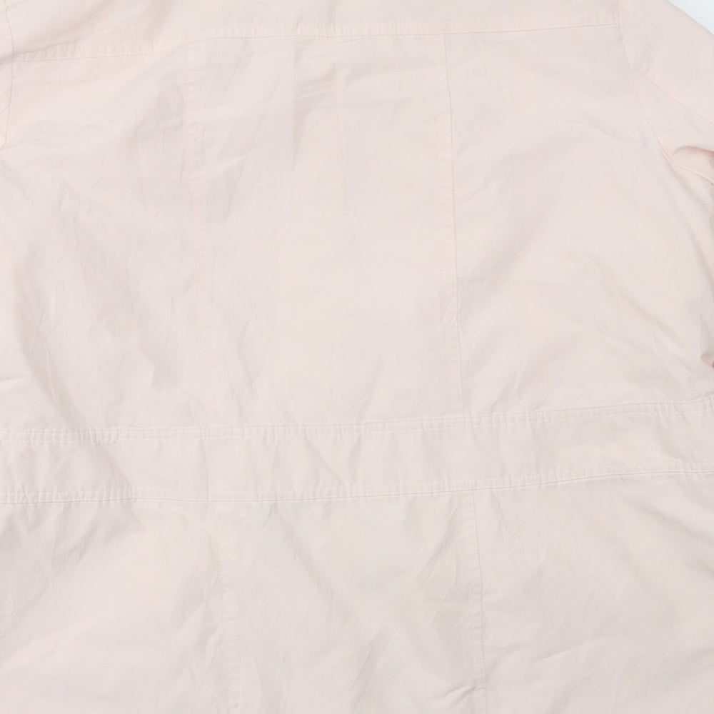 ANNE WEYBURN Womens Pink   Jacket Coat Size 18