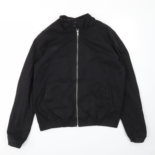 Topman Mens Black   Jacket Coat Size L