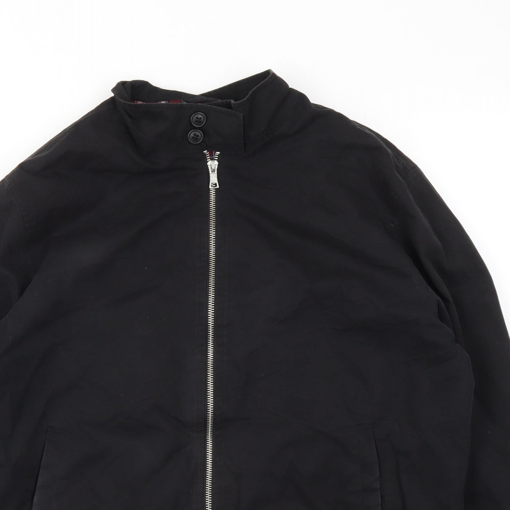 Topman Mens Black   Jacket Coat Size L