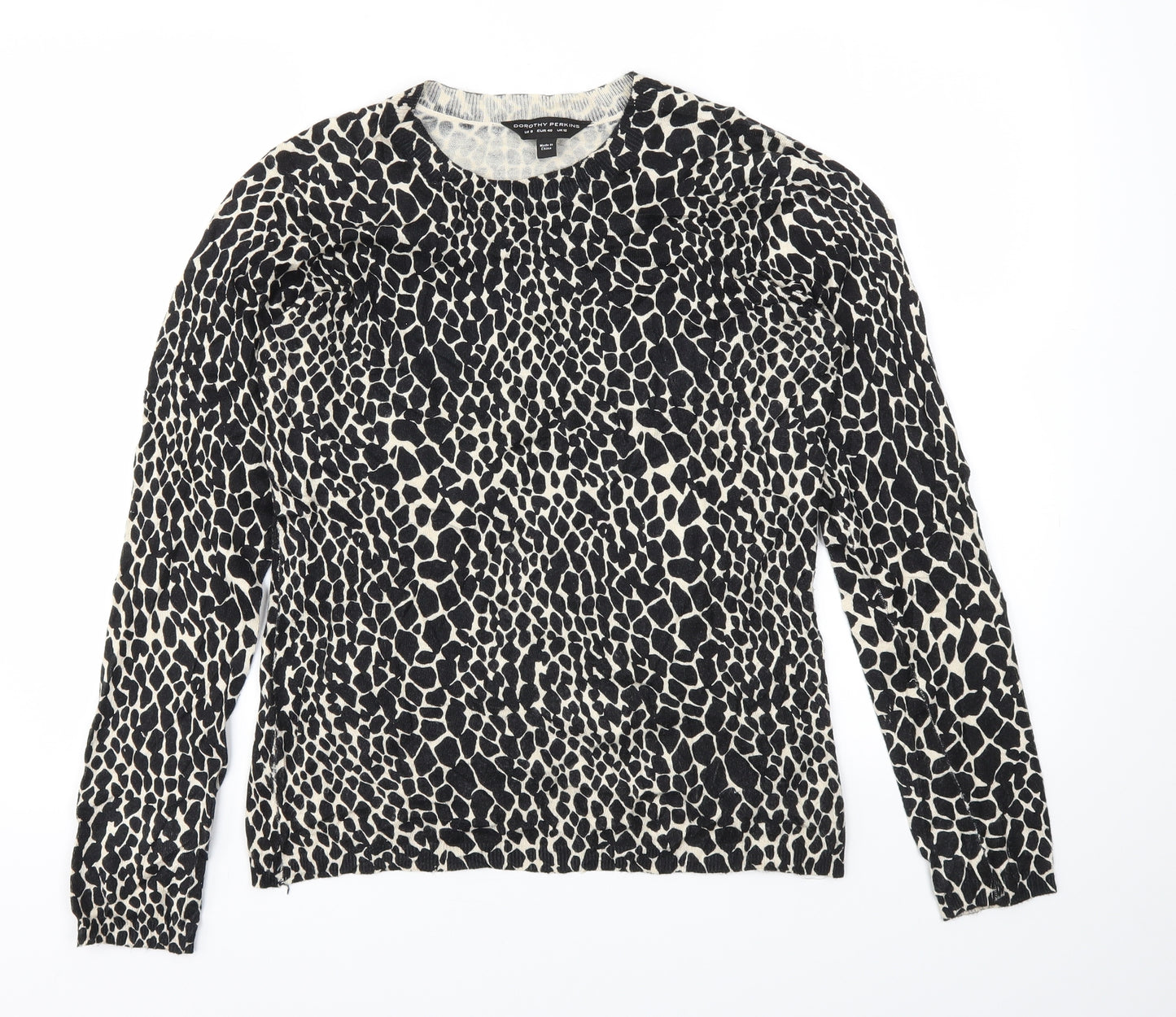 Dorothy Perkins Womens Multicoloured Animal Print  Basic T-Shirt Size 12