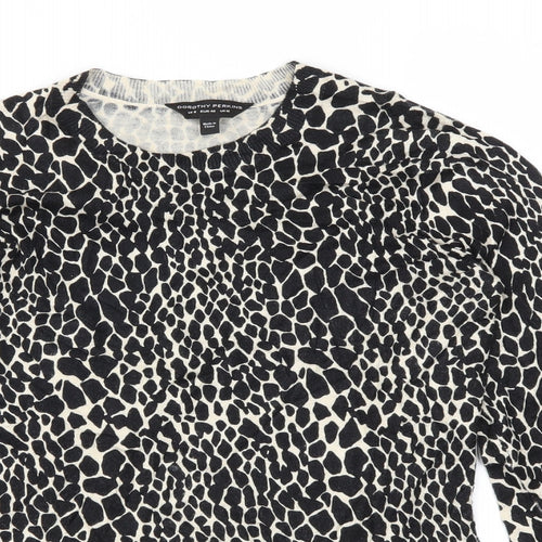 Dorothy Perkins Womens Multicoloured Animal Print  Basic T-Shirt Size 12
