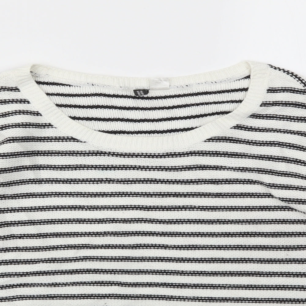 H&M Womens Multicoloured Striped  Pullover Jumper Size 6