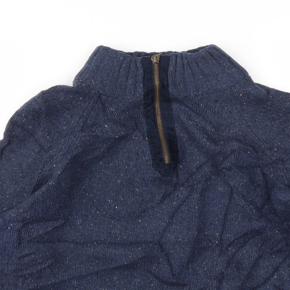 Peter Gribby Mens Blue   Full Zip Sweatshirt Size M