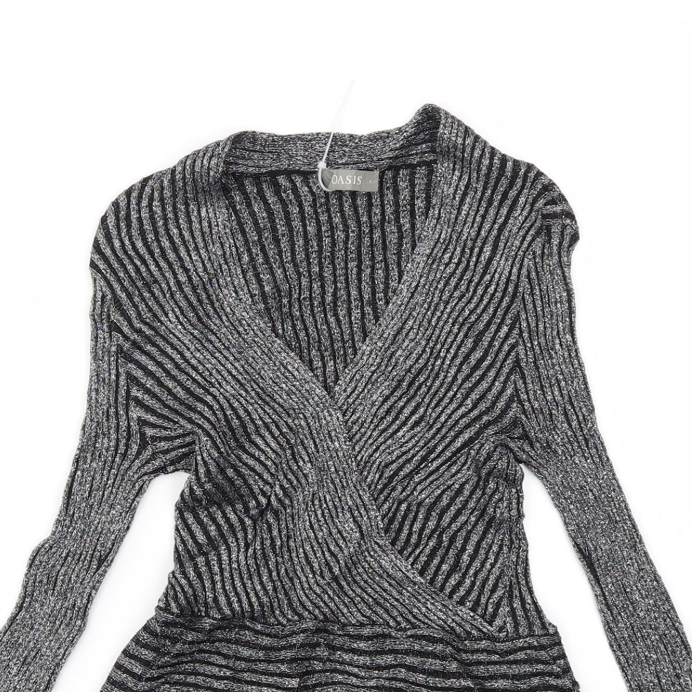 Oasis Womens Grey   Basic T-Shirt Size S