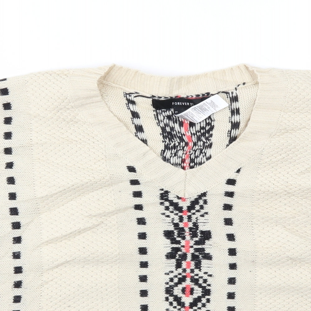FOREVER 21 Womens Beige   Pullover Jumper Size S