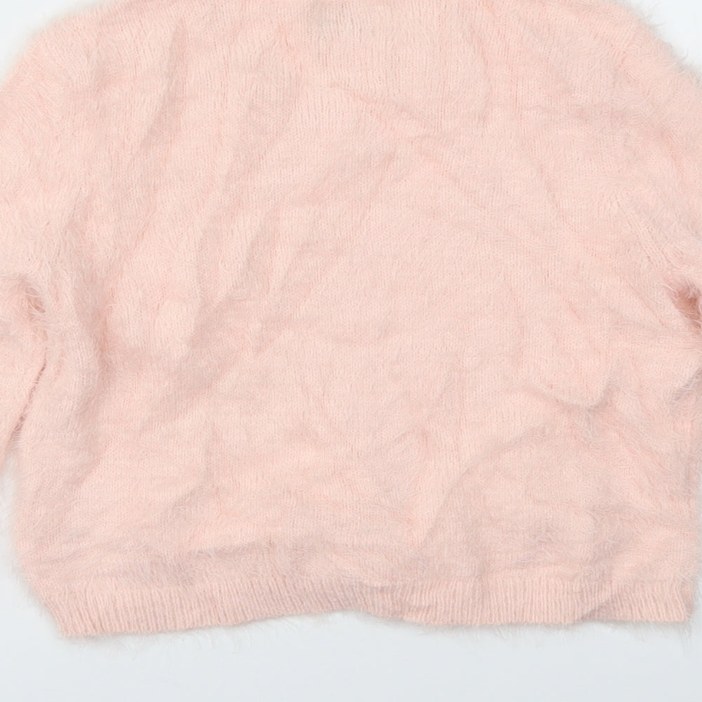 Yumi Girls Orange   Pullover Sweatshirt Size 11-12 Years