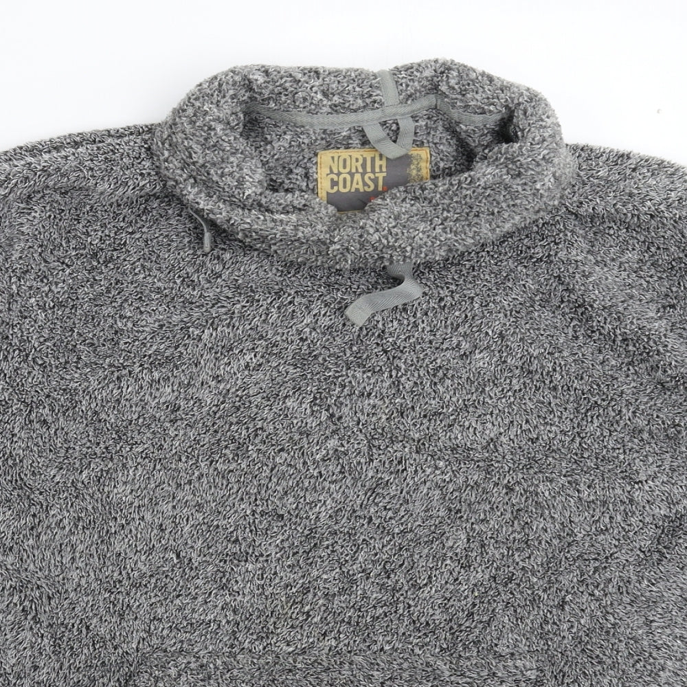 North Coast Mens Grey  Fleece Pullover Jumper Size M