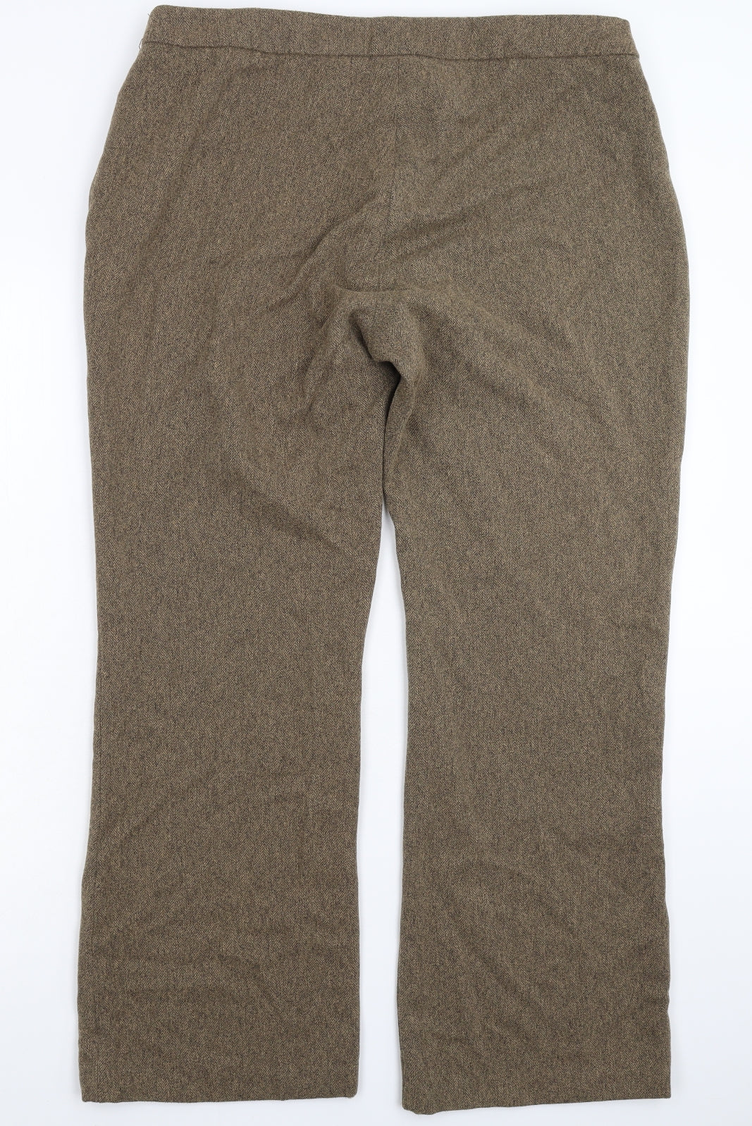 Sara Womens Grey Herringbone  Trousers  Size 20 L30 in