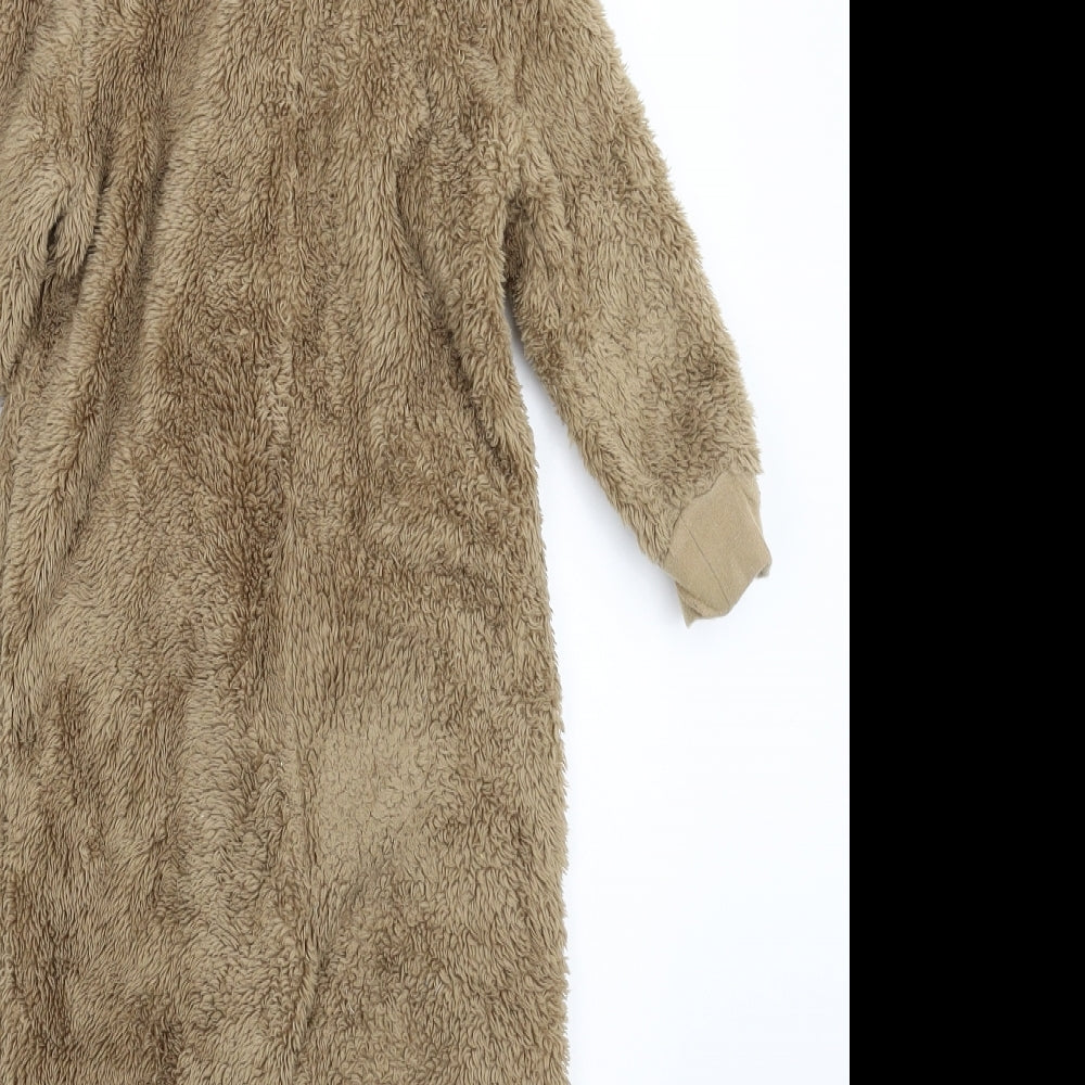 Merc Boys Beige Solid Fleece  One Piece Size 3-4 Years