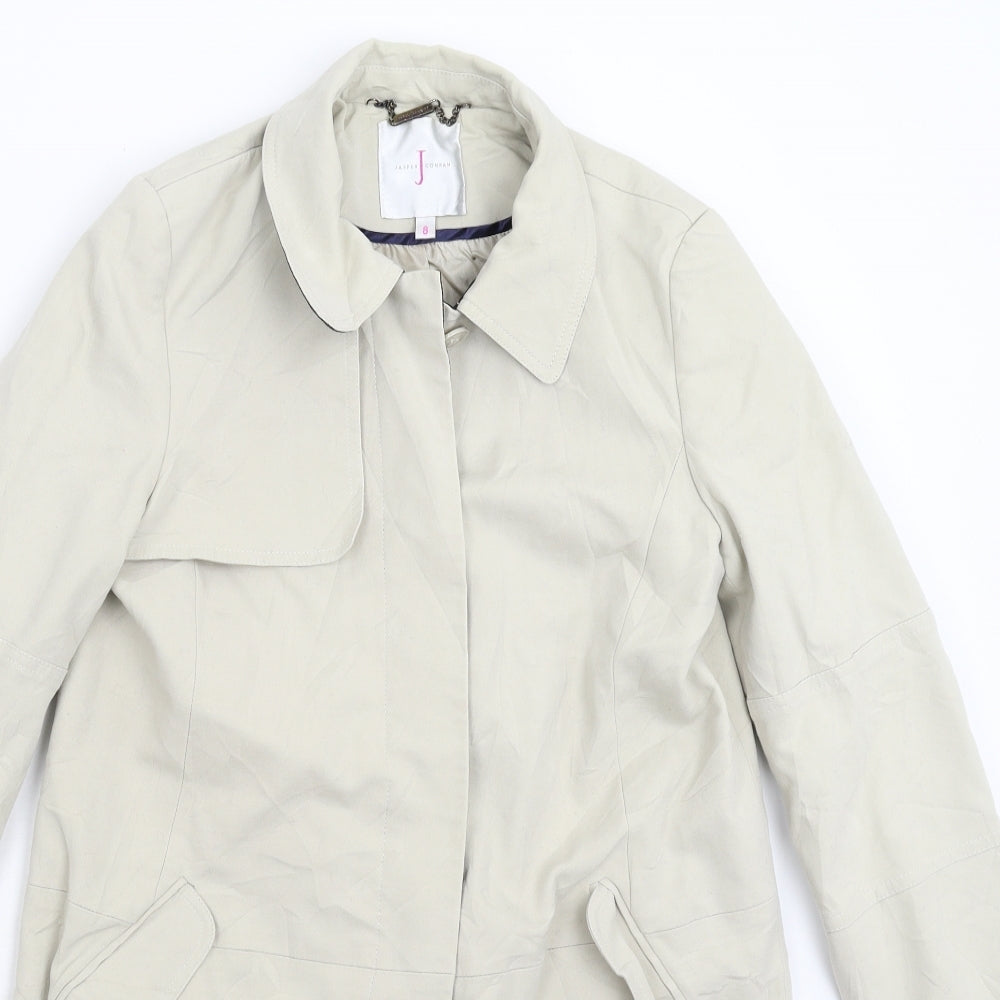 Jasper Conran Womens Beige   Pea Coat Coat Size 8