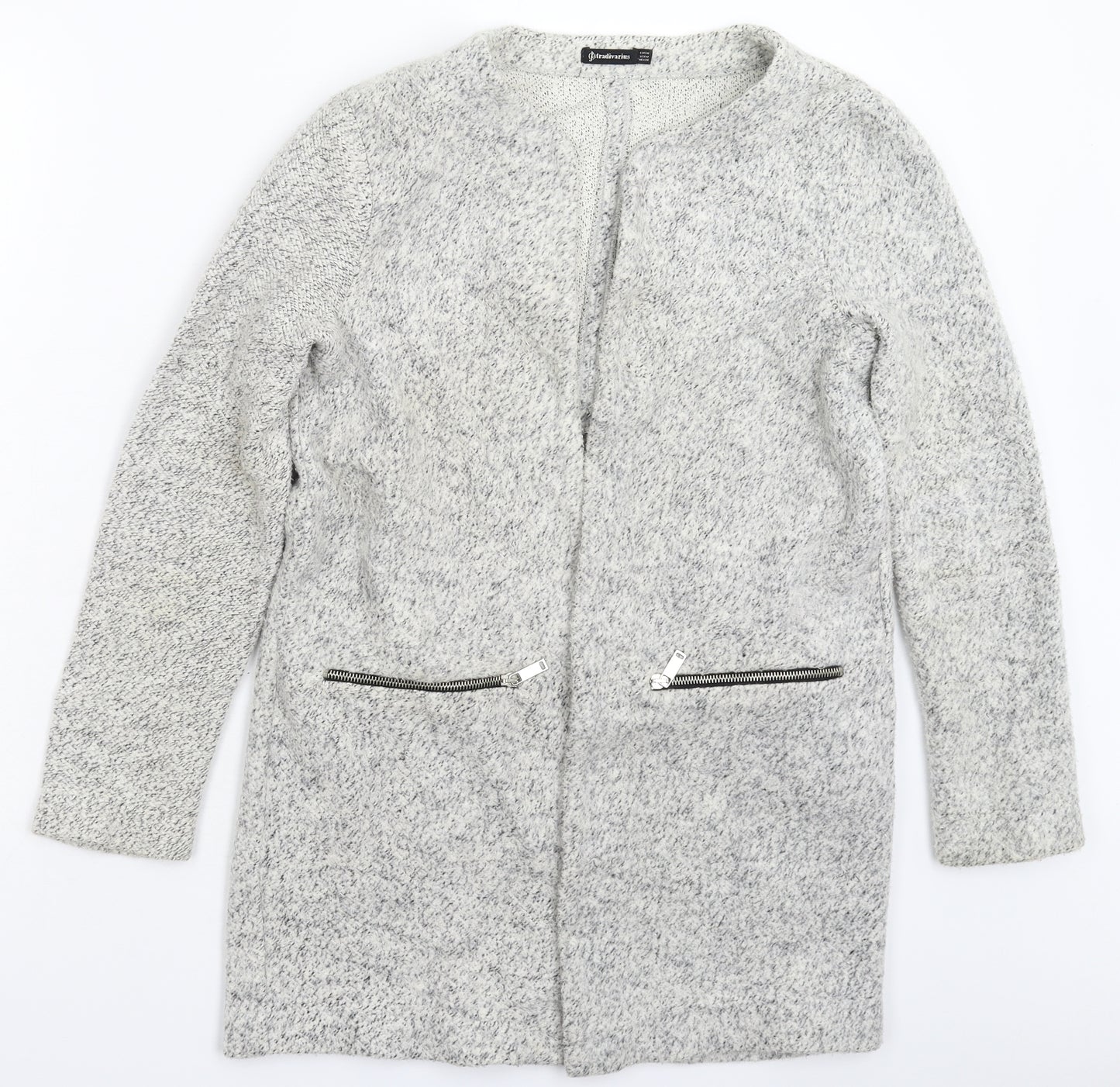 Stradivarius Womens Grey   Jacket Coatigan Size M