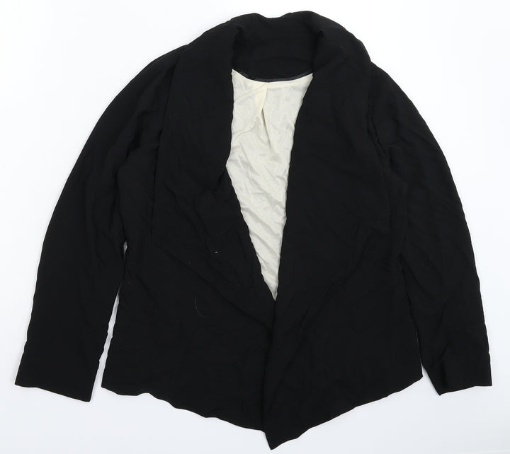 Preworn Womens Black Jacket Blazer Size 12