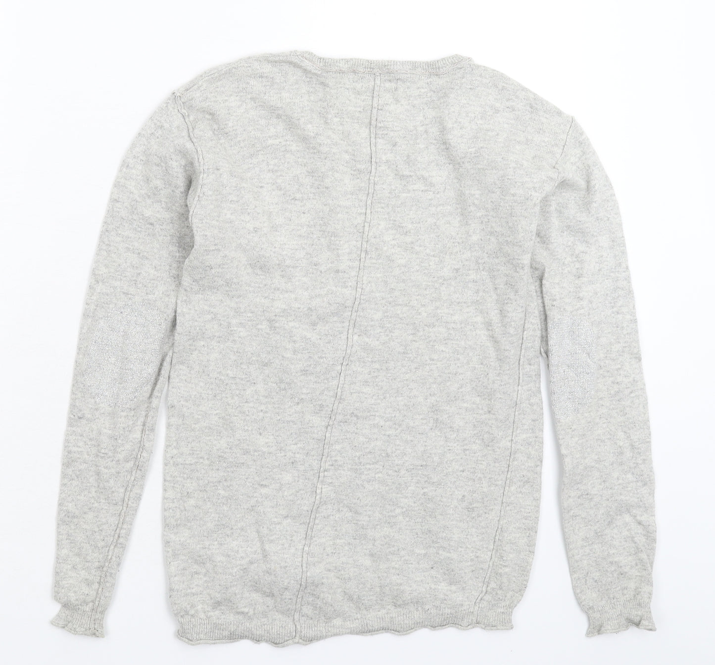 NEXT Girls Grey  Knit Pullover Jumper Size 11-12 Years