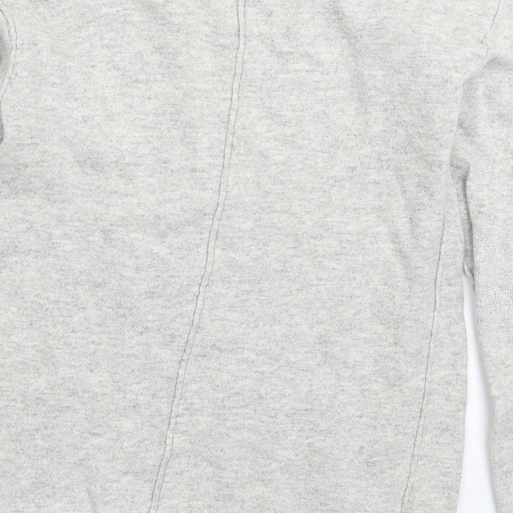 NEXT Girls Grey  Knit Pullover Jumper Size 11-12 Years