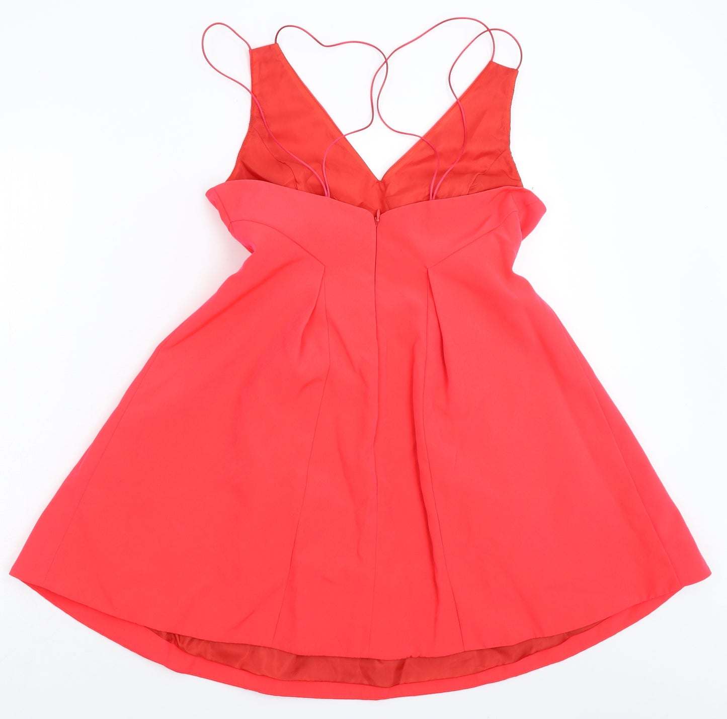 Topshop Womens Pink   Fit & Flare  Size 12