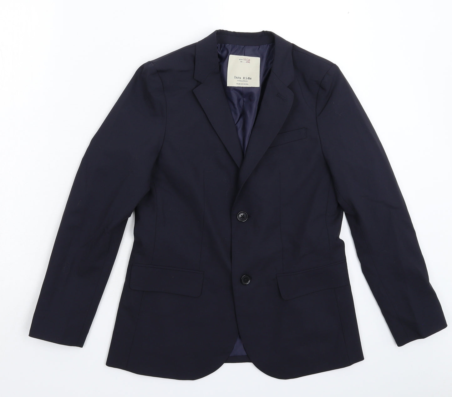 Zara Boys Blue   Jacket Blazer Size 11-12 Years  - Suit