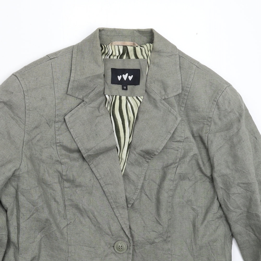 Per Una Womens Grey   Jacket Blazer Size 12