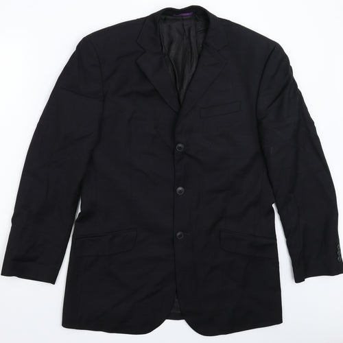 NEXT Mens Black Check  Jacket Suit Jacket Size 40