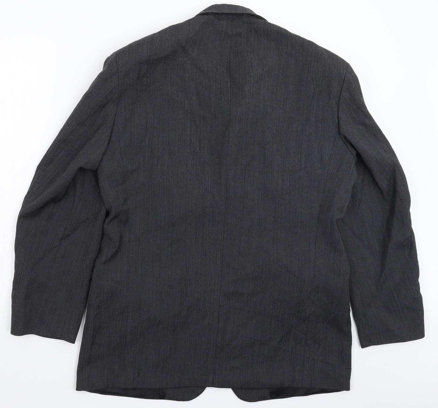 Marks and Spencer Mens Grey Striped  Jacket Suit Jacket Size 40