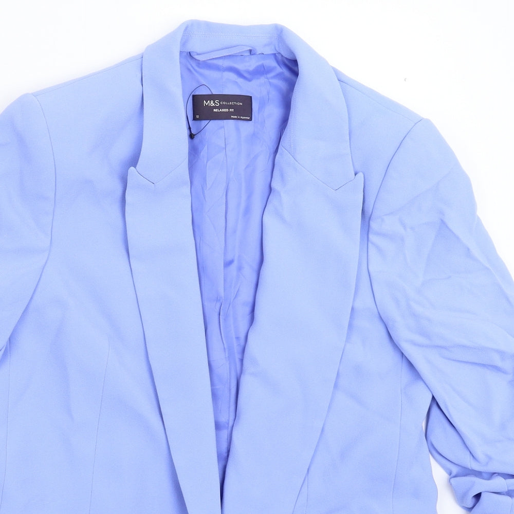 Marks and Spencer Womens Blue   Jacket Blazer Size 10