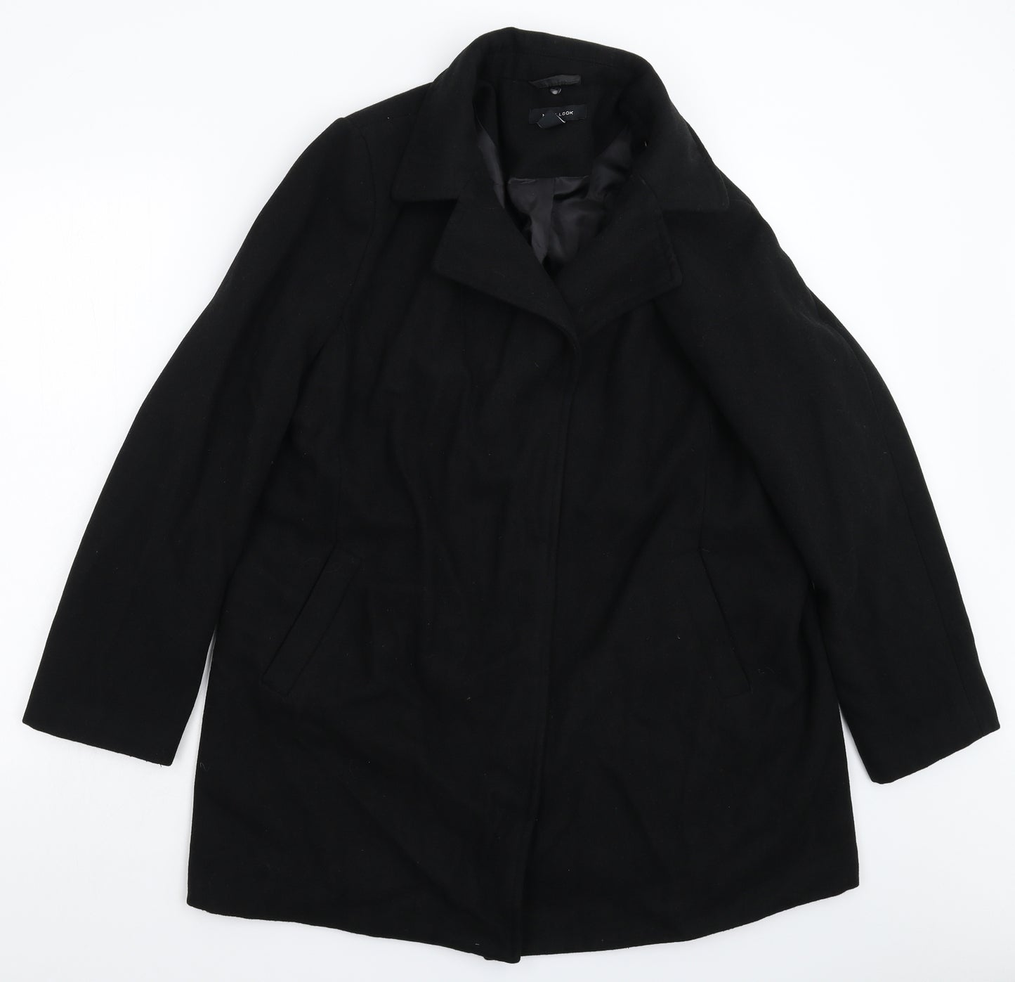 New Look Womens Black   Jacket Coat Size 16
