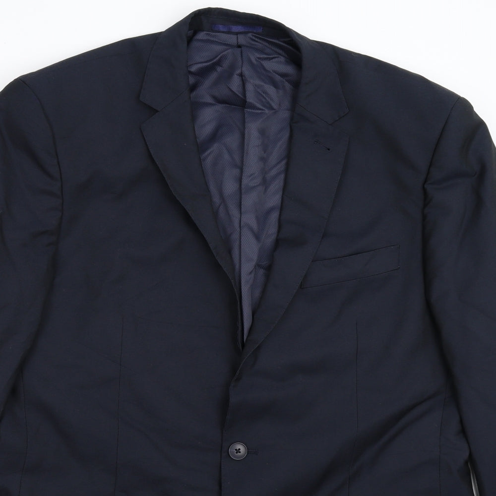 F&F Mens Blue   Jacket Suit Jacket Size 44