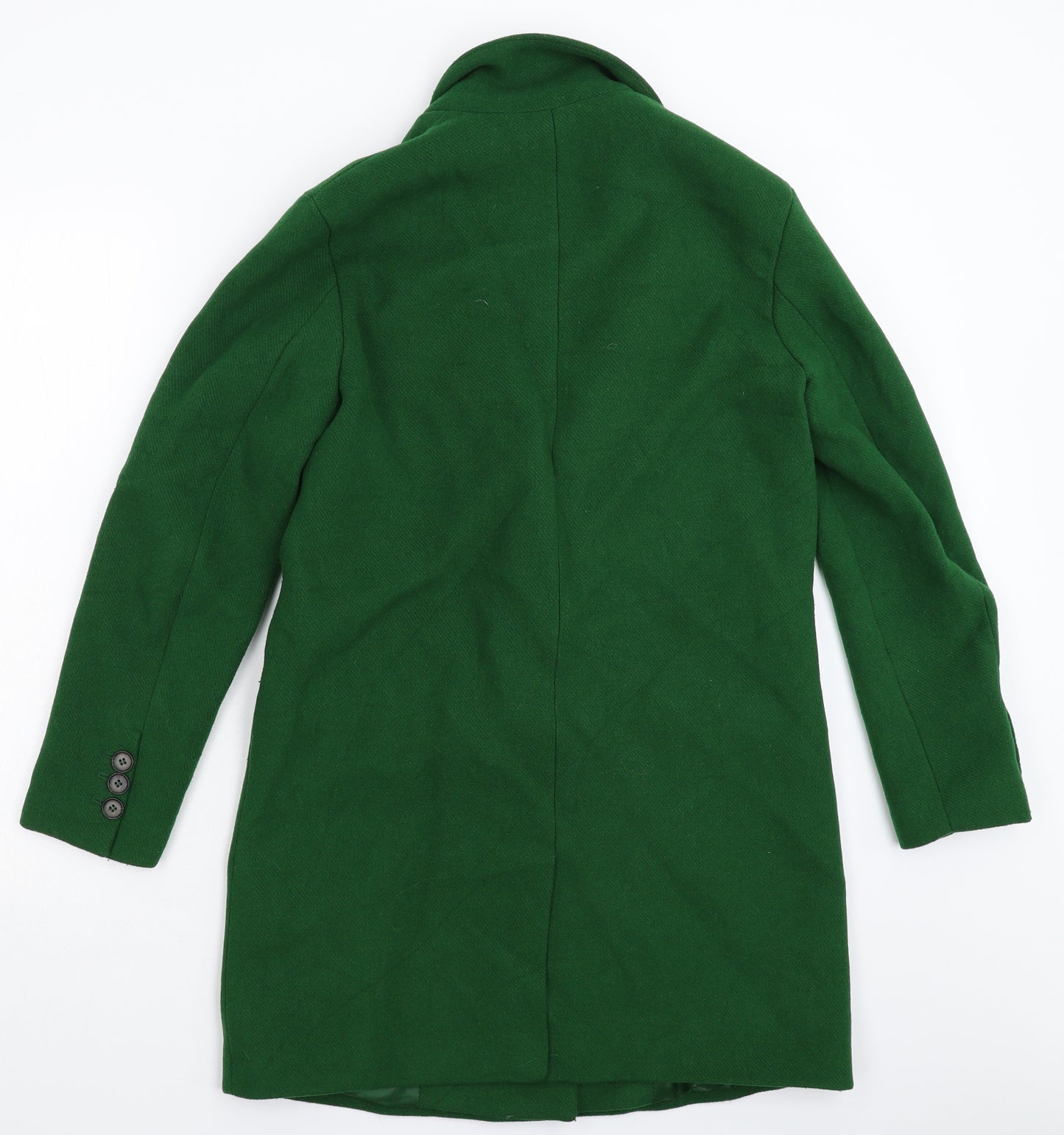 Zara Womens Green   Overcoat Coat Size XS