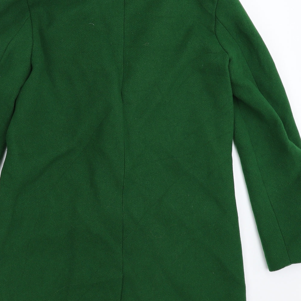 Zara Womens Green   Overcoat Coat Size XS