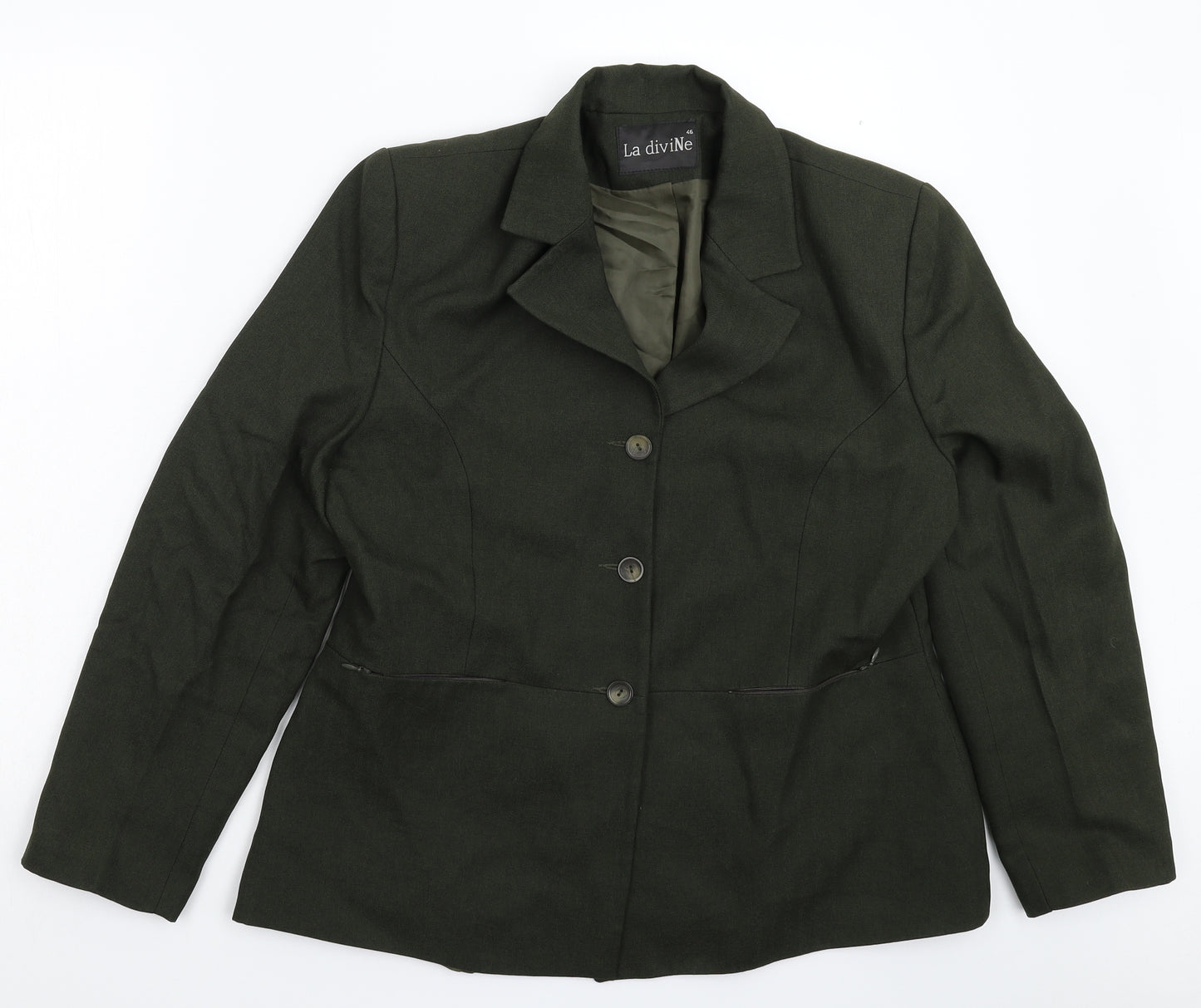 La Divine Womens Green   Jacket Blazer Size 16