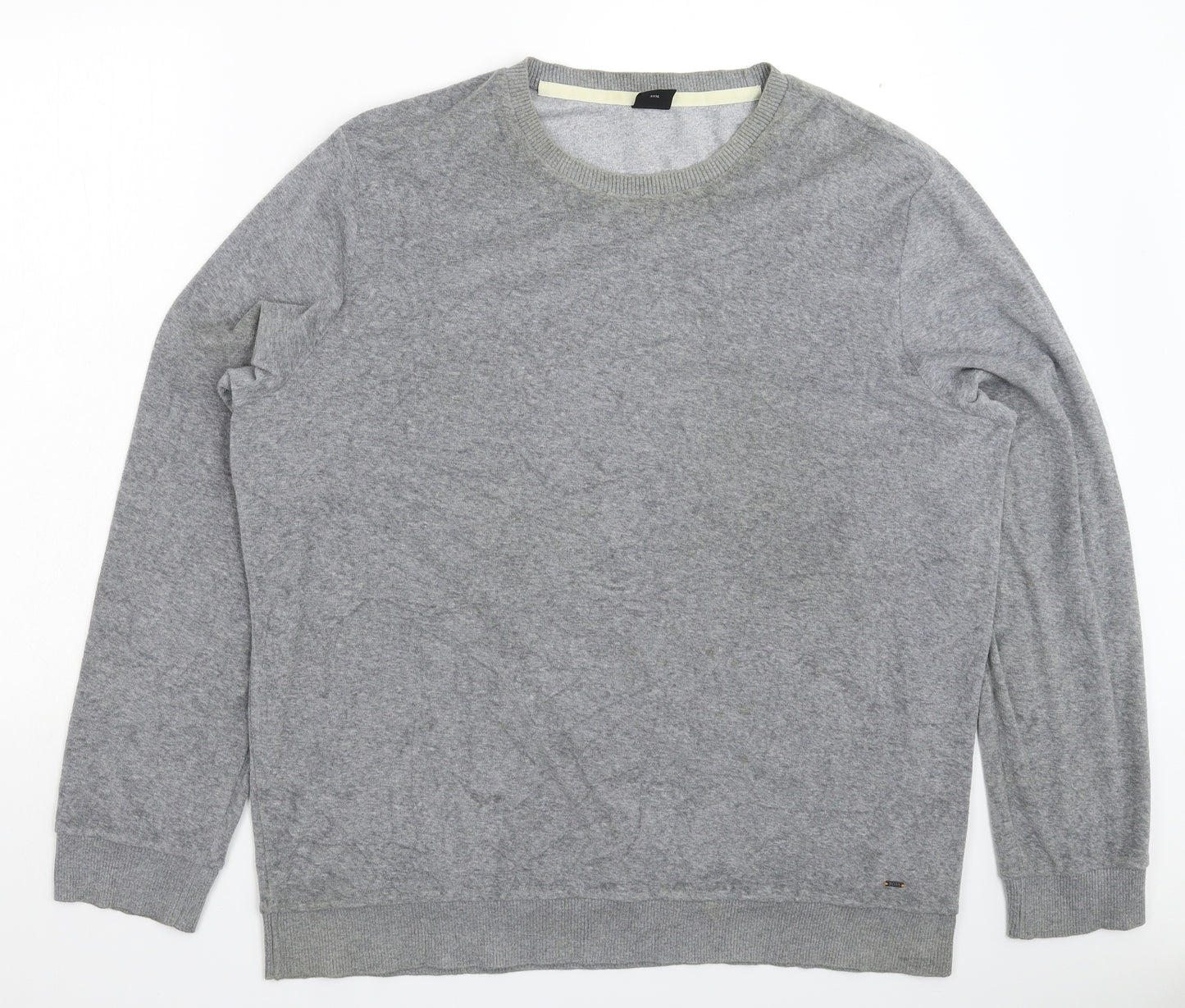 HUGO BOSS Mens Grey   Pullover Sweatshirt Size 3XL
