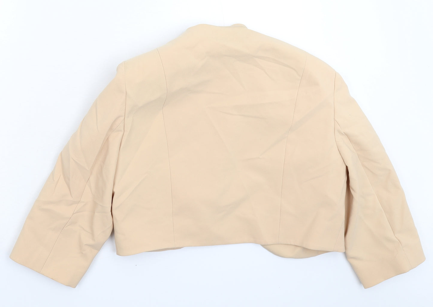 Marina Kaneva Womens Beige   Jacket Blazer Size 16