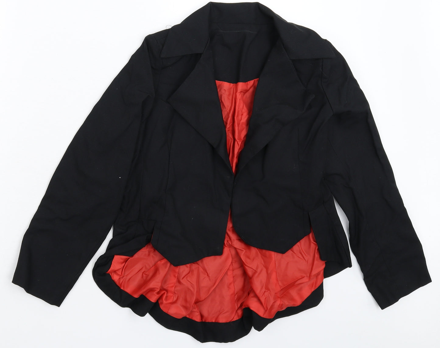 Preworn Girls Black   Jacket Blazer Size 13-14 Years