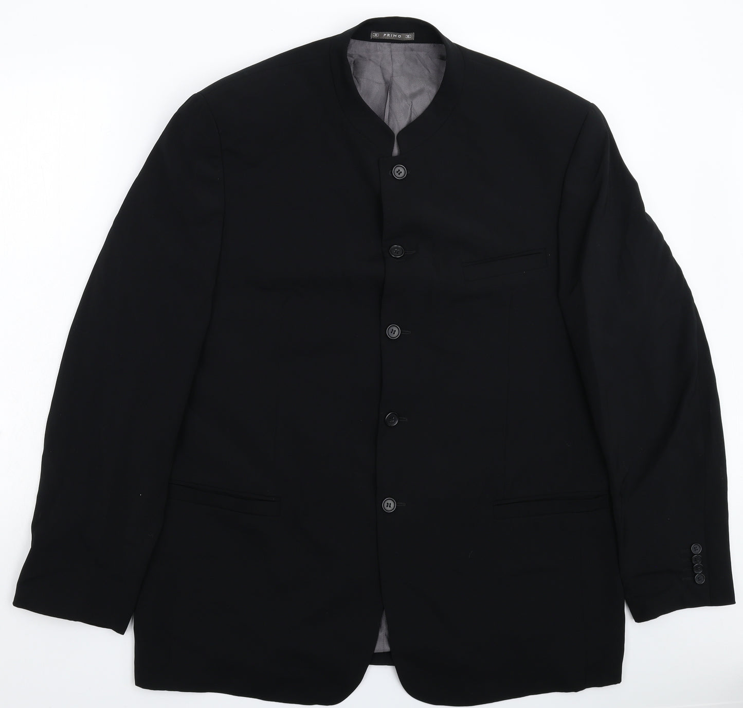 Primo Mens Black   Jacket Blazer Size 46