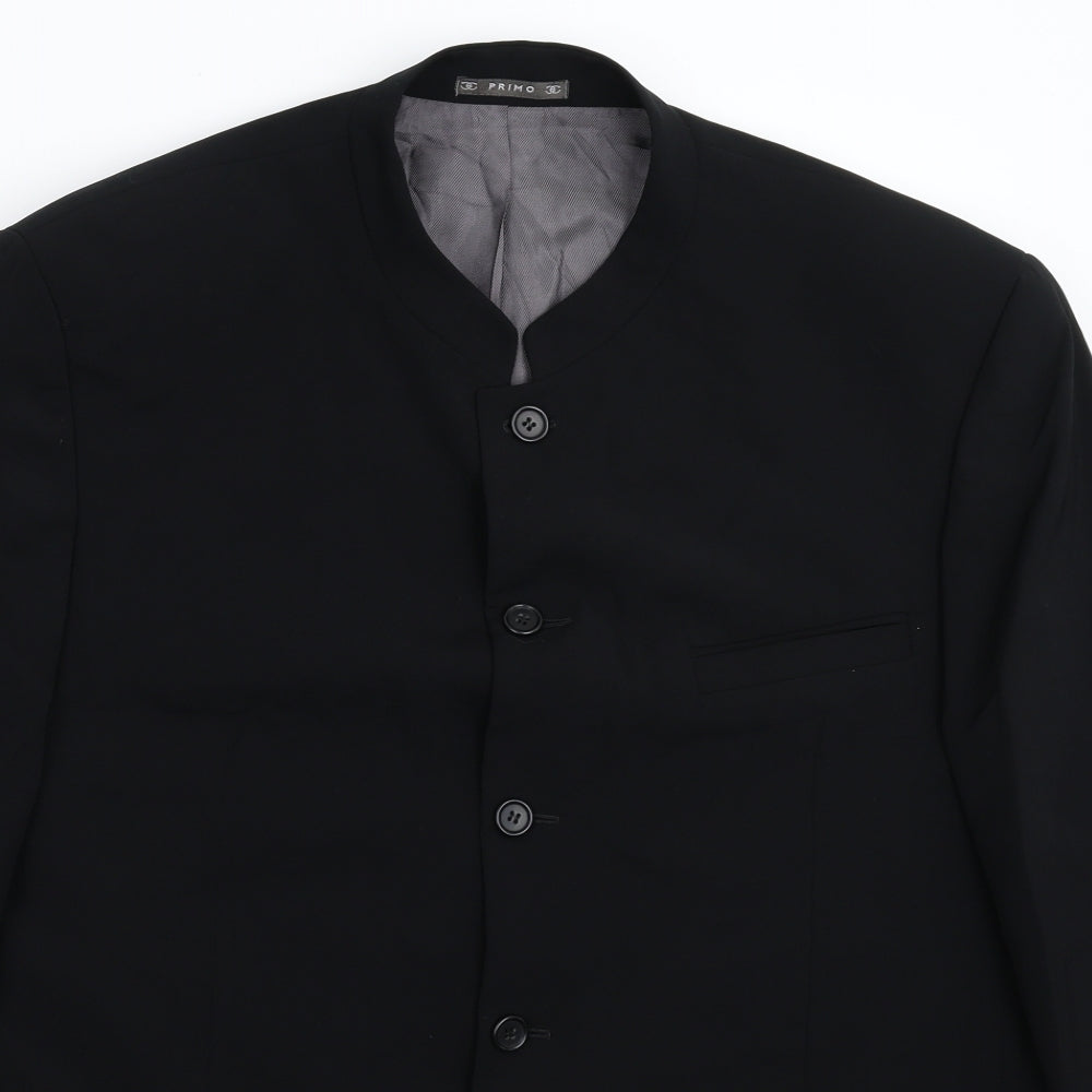 Primo Mens Black   Jacket Blazer Size 46