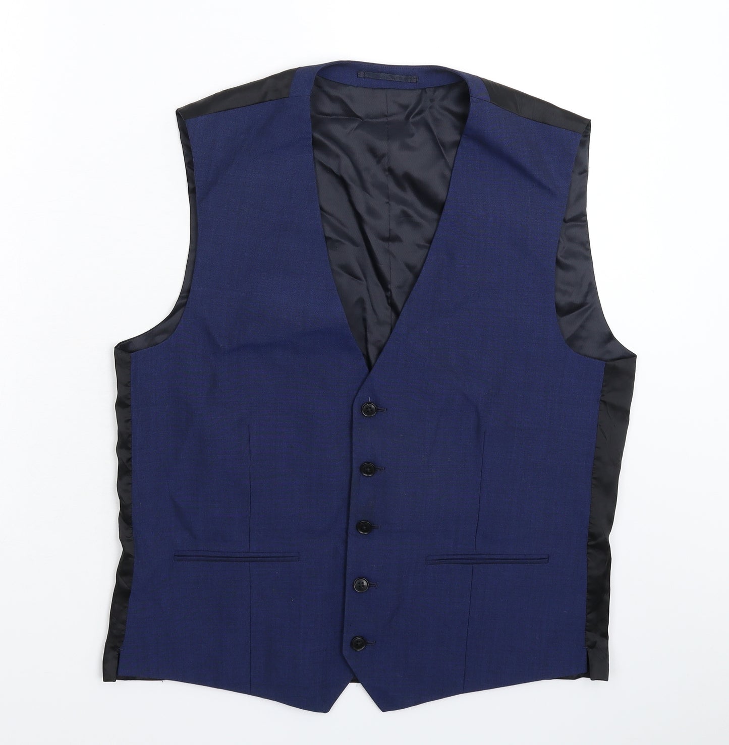 NEXT Mens Blue   Jacket Suit Waistcoat Size 42