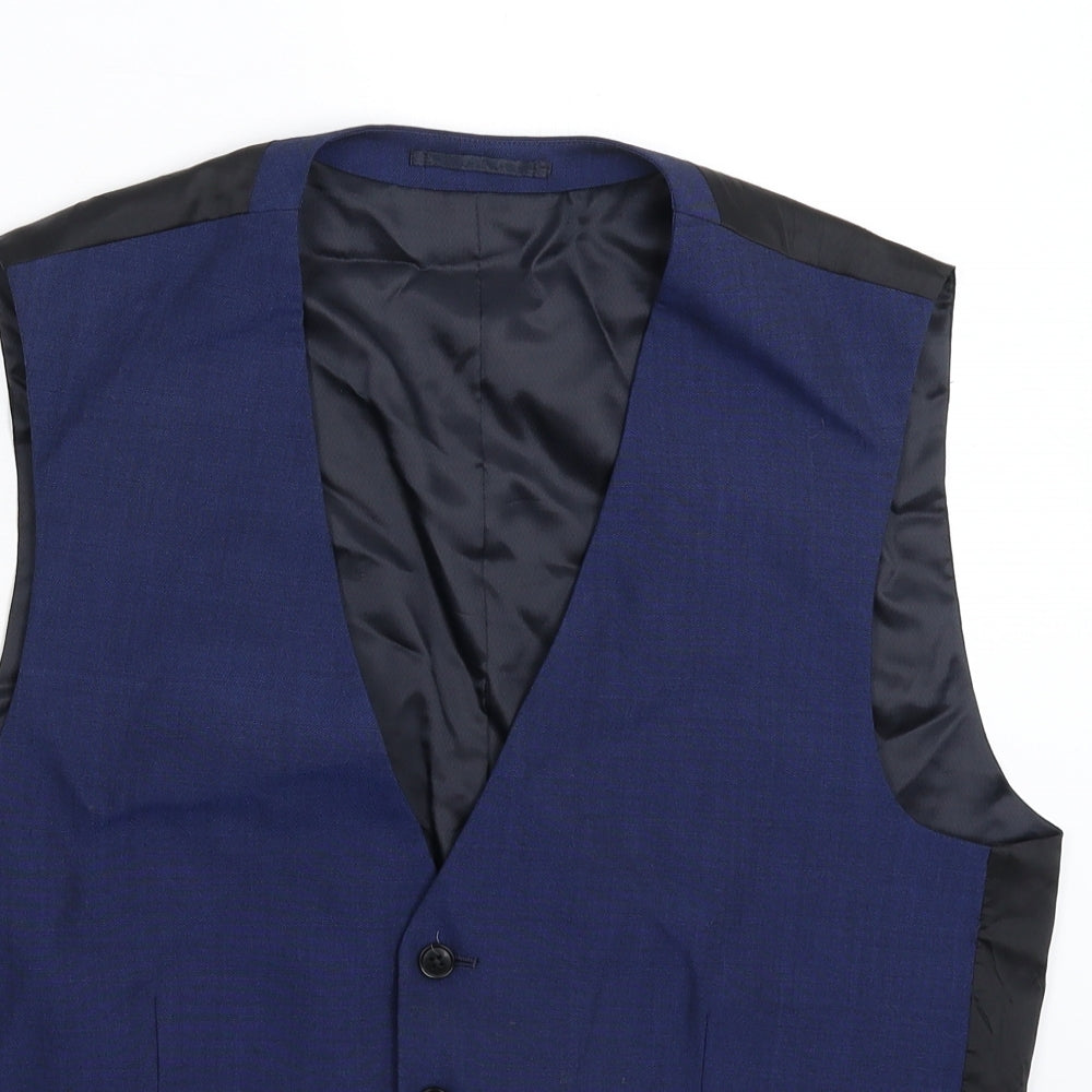 NEXT Mens Blue   Jacket Suit Waistcoat Size 42