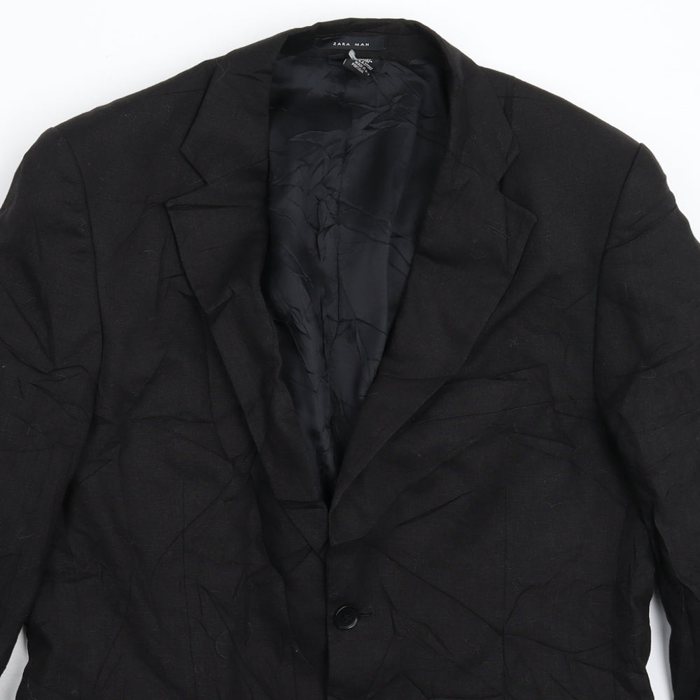Zara Mens Black   Jacket Blazer Size 40