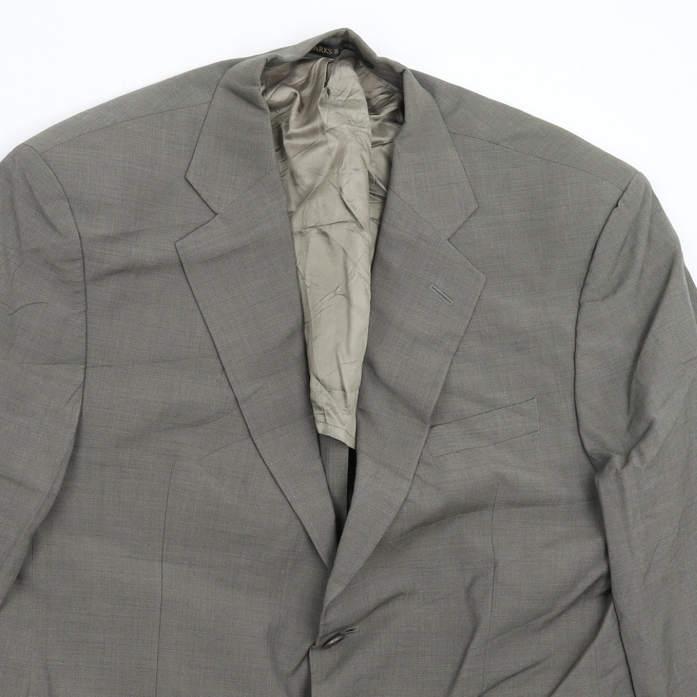 Marks and Spencer Mens Grey   Jacket Suit Jacket Size 42